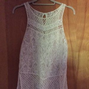 Ivory lace top size s